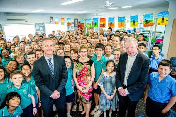 StDeclansPrimarySchoolPenshurst NSW Governor visits childhood school
